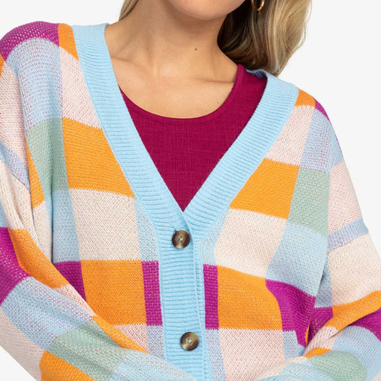 Roxy Γυναικεία ζακέτα Small Slow Check Cardigan
